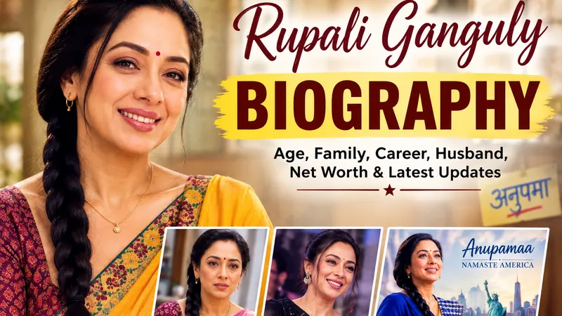 Rupali Ganguly Biography: Age, Husband, Family, Career, Net Worth & Latest Updates